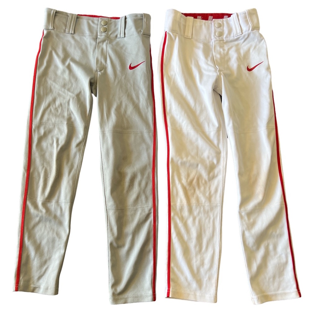 Nike Baseball Pants Youth Small Dri-Fit Two Pair